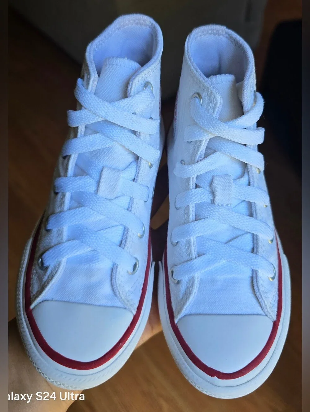 Sz 11 Toddler Kids CONVERSE CTAS HI White Casual Shoes